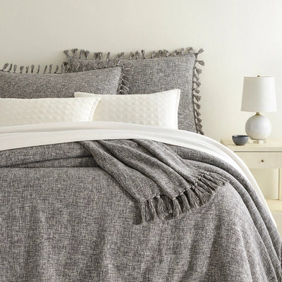 The Burnt Island Charcoal Coverlet